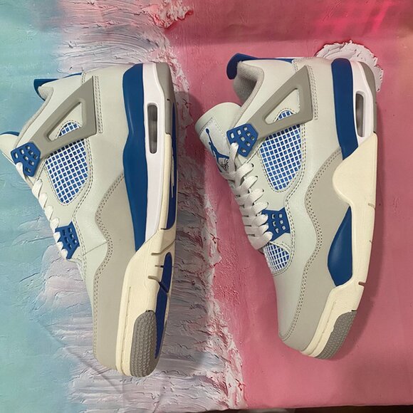 Air Jordan 4 Retro Military Industrial Blue - Picture 9 of 11